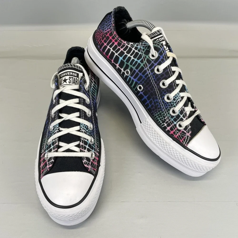 Converse Chuck Taylor All Star Lift Platform Shoes Womens Size 7 Digital Daze